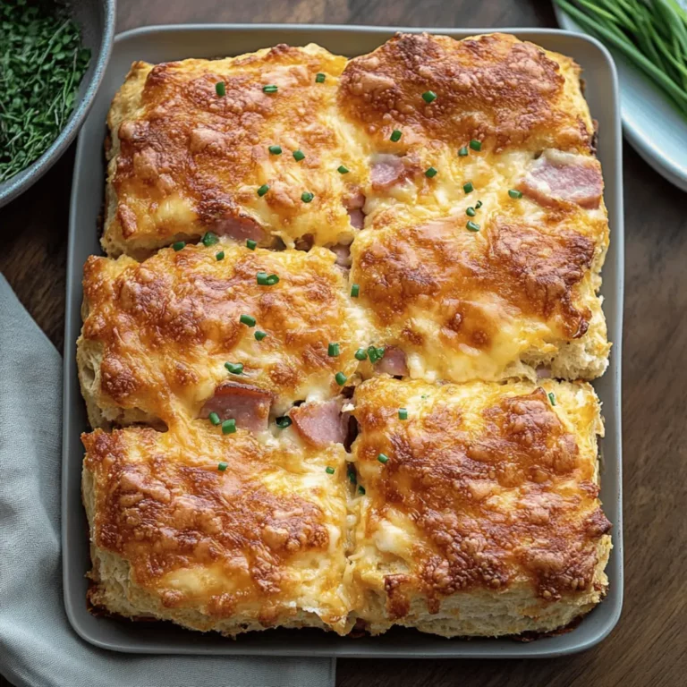 Ham and Cheese Butter Swim Biscuits Recipe