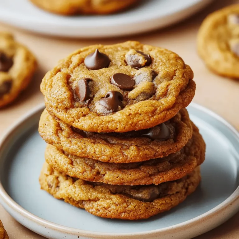 Brown Butter Pumpkin Chocolate Chip Cookies