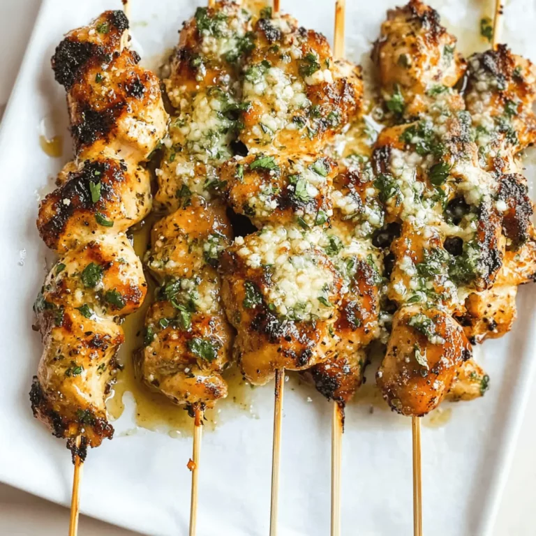 Grilled Ranch Garlic Parmesan Chicken Skewers
