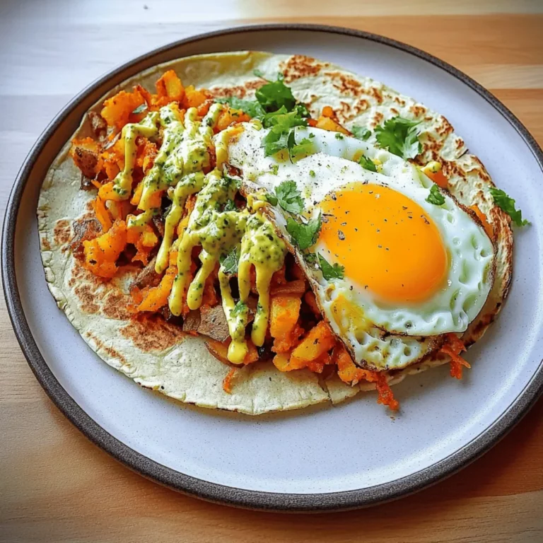 Crispy Potato, Egg & Cheese Taco