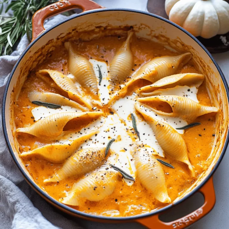 Stuffed Shells With Pumpkin Cream Sauce