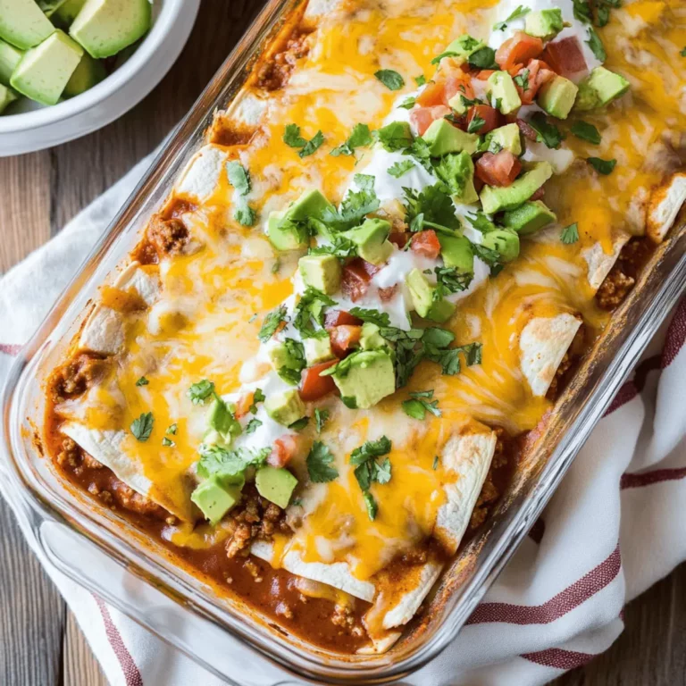 Easy Cheesy Ground Beef Enchiladas