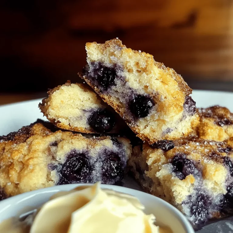 Blueberry Cinnamon Crunch Sourdough Cathead Biscuits with Whipped Salted Vanilla Bean Butter