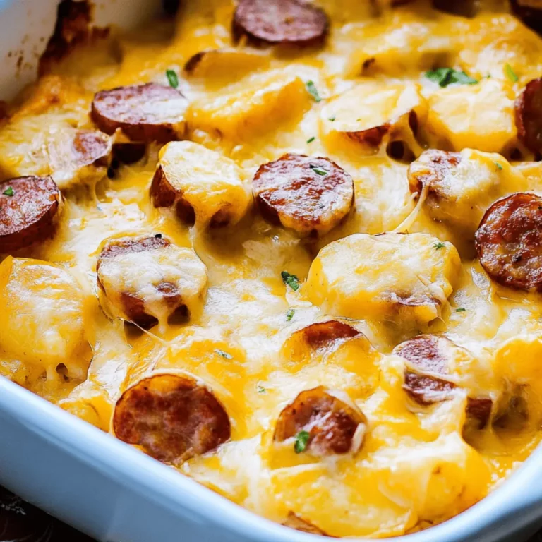 Cheesy Ranch Potatoes and Smoked Sausage