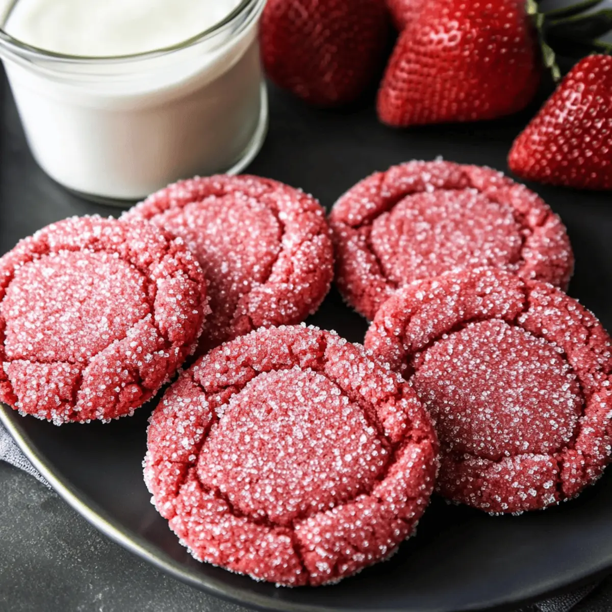Strawberry Sugar Cookies | Sugared & Stirred