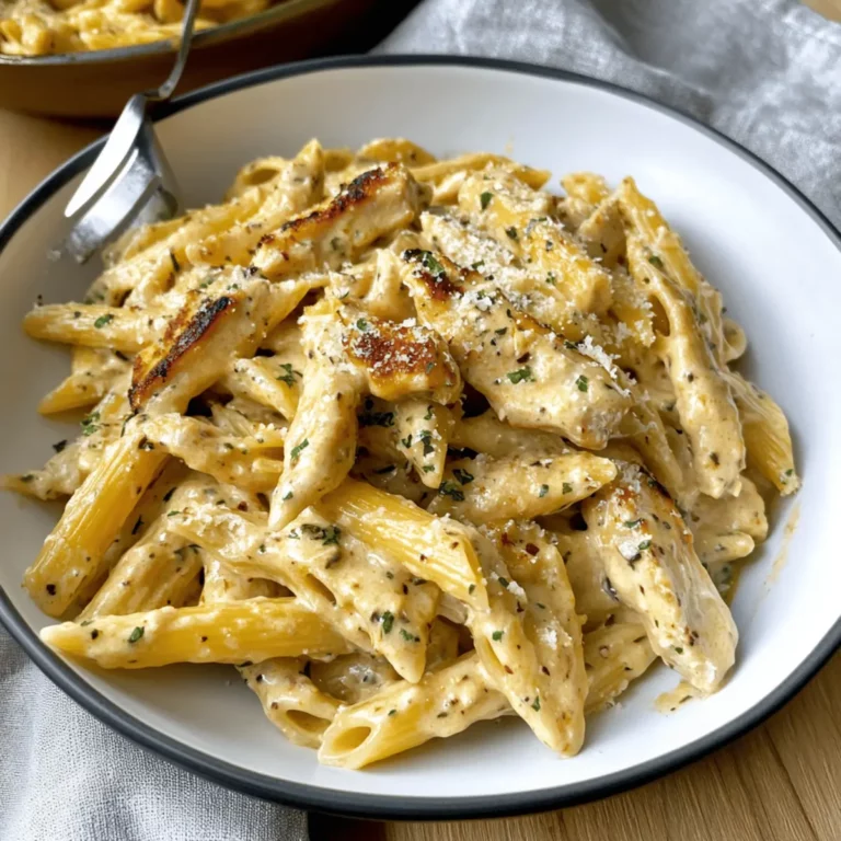 Creamy Garlic Parmesan Chicken Pasta