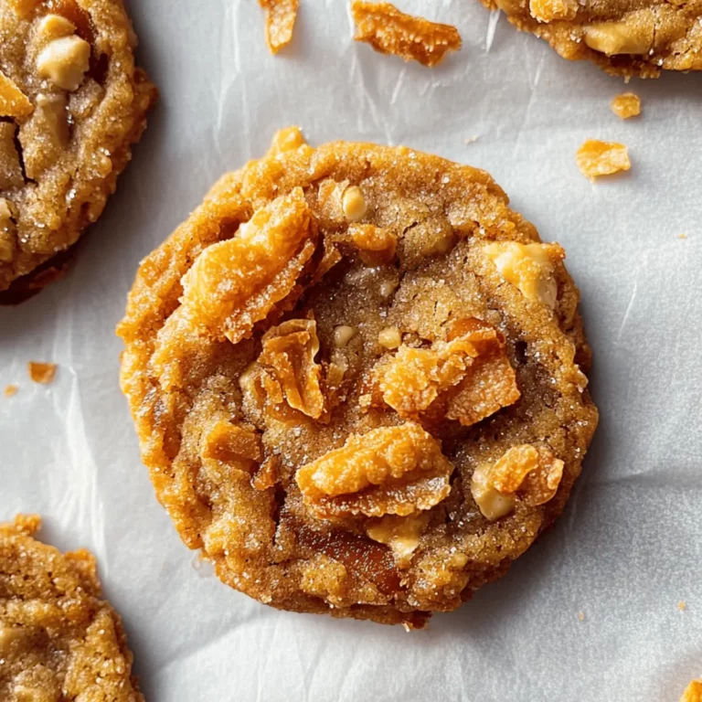 SPARKLY CRUNCHY CORNFLAKE TOFFEE COOKIES