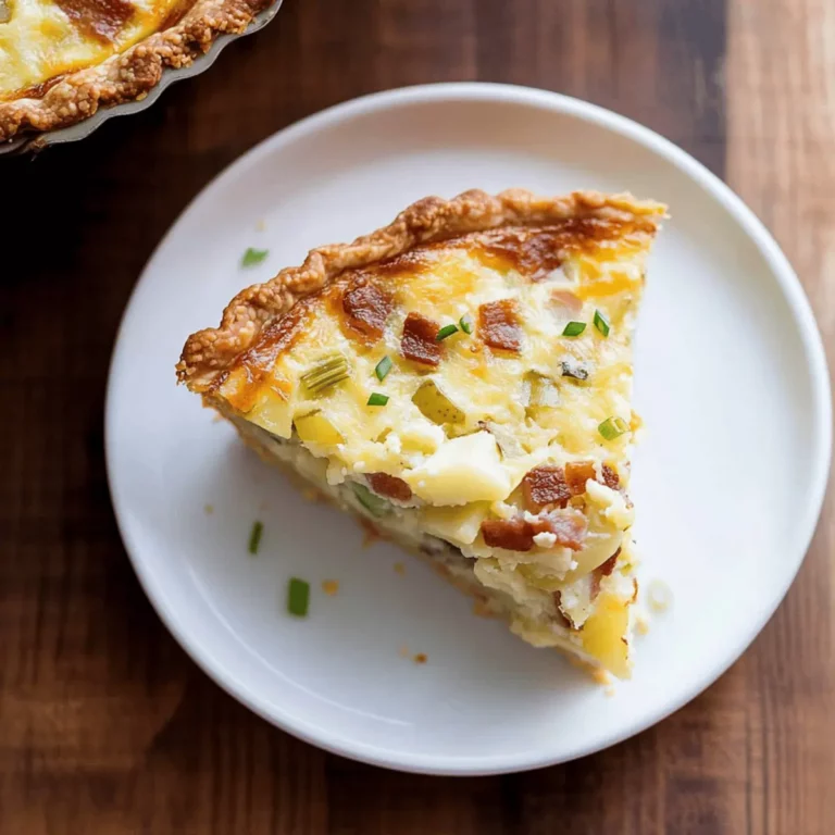 Potato, Bacon and Green Onion Quiche