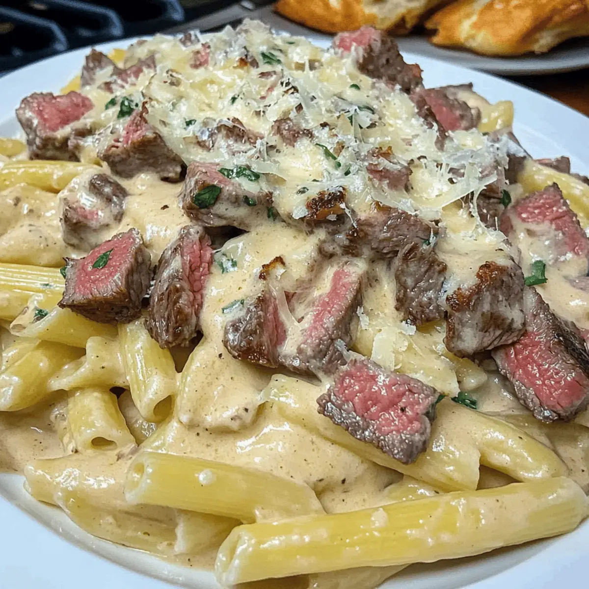 Creamy Steak Pasta