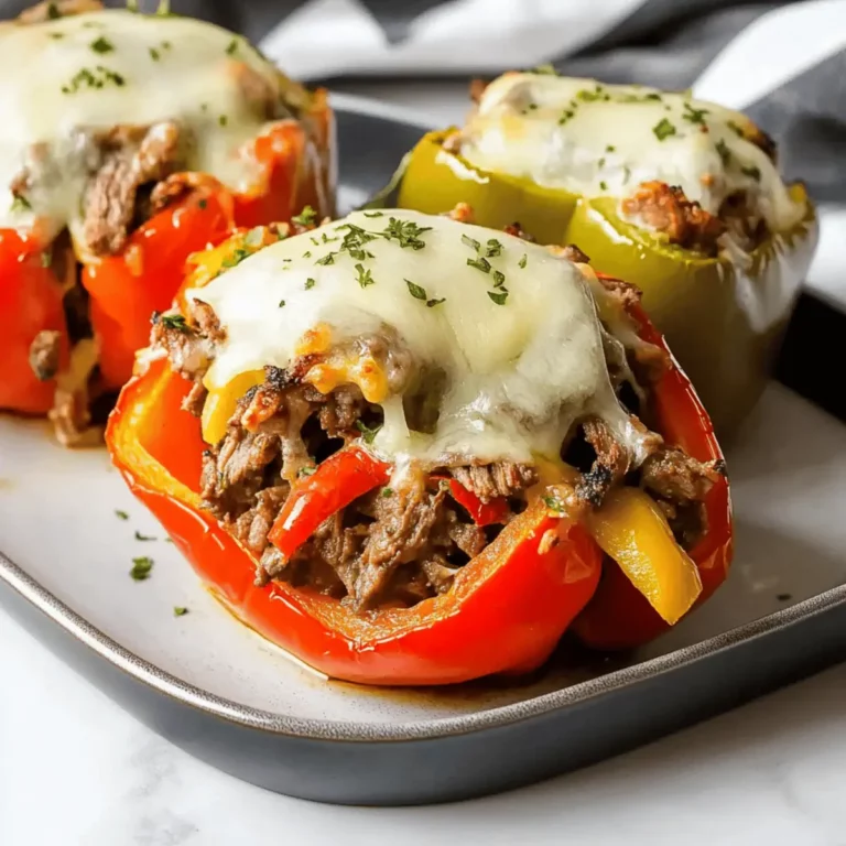 Philly Cheesesteak Stuffed Peppers