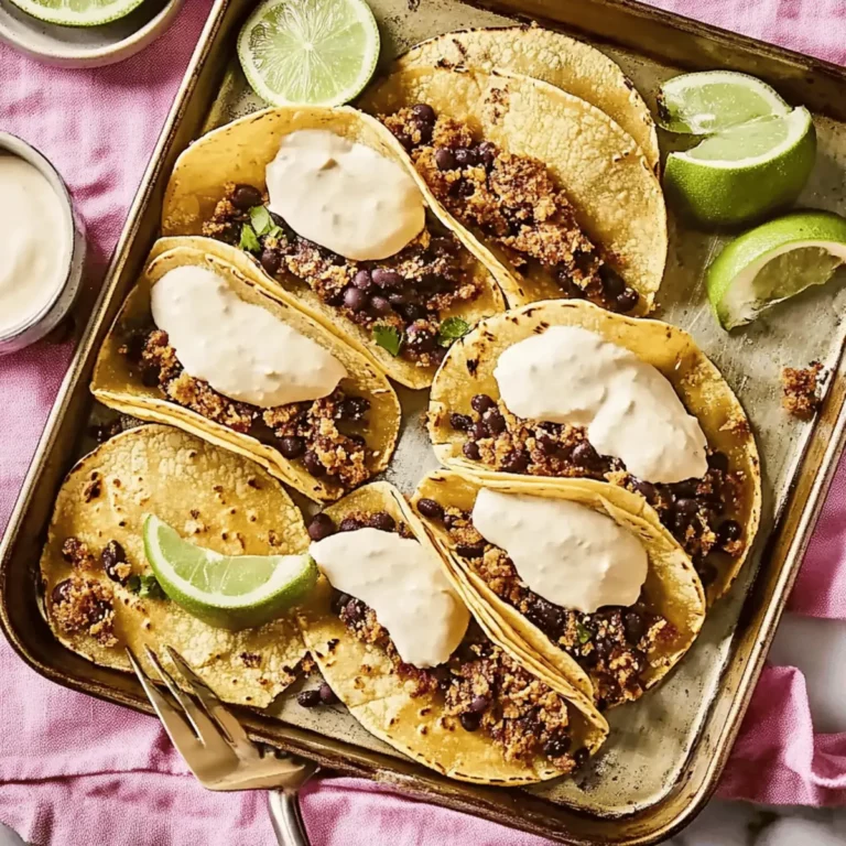 Crispy Sheet Pan Black Bean Tacos