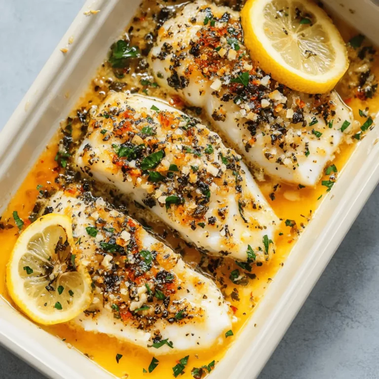 Irresistible Lemon Garlic Butter Cod Recipe