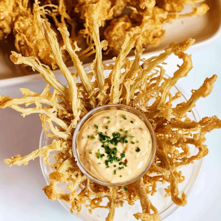 Fried Enoki Mushrooms with Chili Aioli