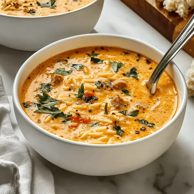 Marry Me Sausage Orzo Soup
