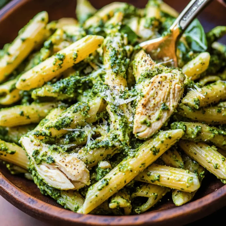 Easy Chicken Pesto Pasta Salad