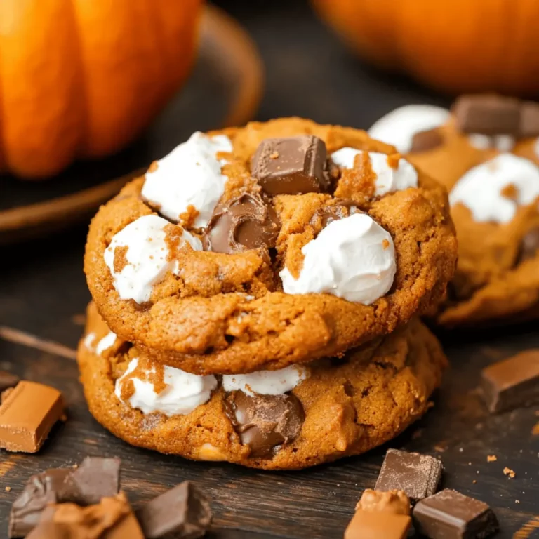 Pumpkin S'mores Cookies