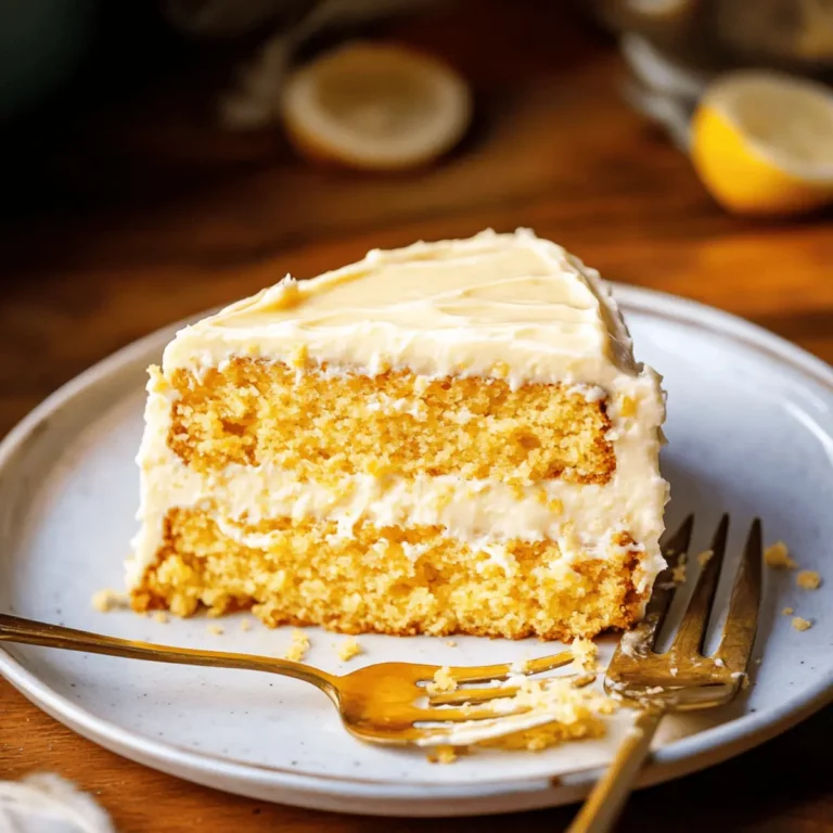 Layered Cornbread Cake with Honey Butter Frosting from The Food Charlatan