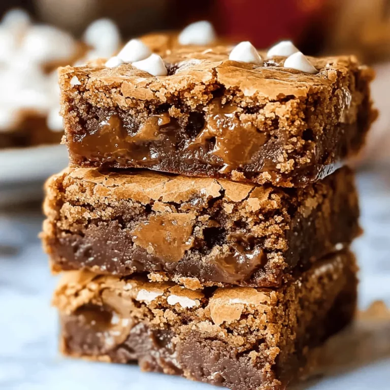 Salted Toffee Espresso Blondies