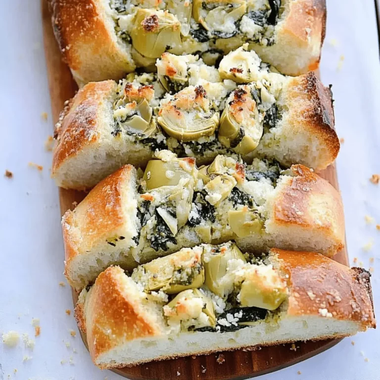 Spinach and Artichoke Stuffed Bread