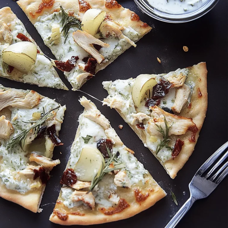 Tzatziki Chicken Pizza