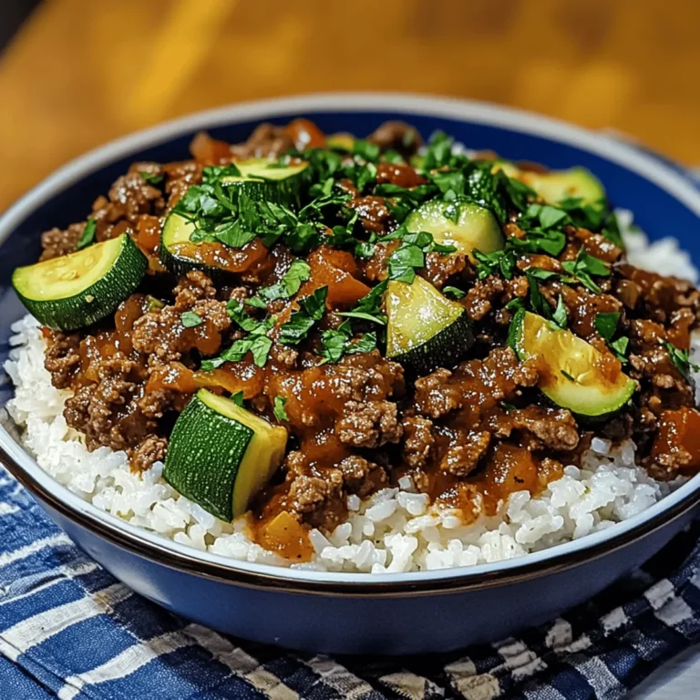 Greek-Style Beef and Zucchini Rice Bowl