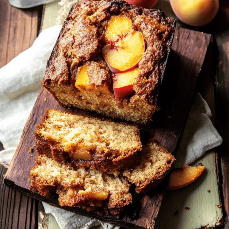 Cinnamon Peach Bread