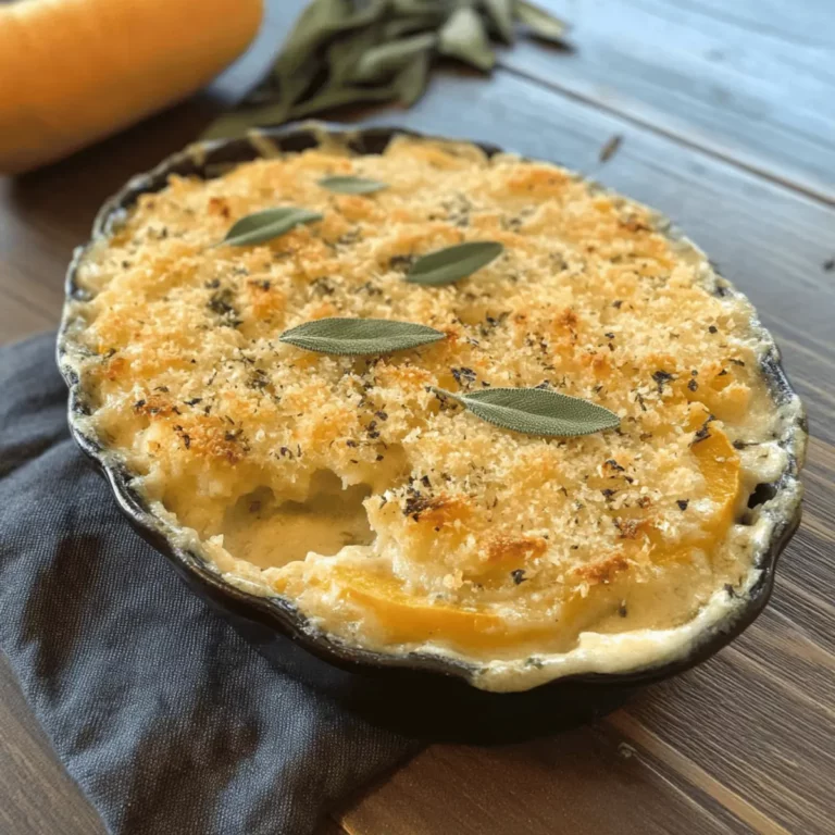 Sage Butternut Squash Gratin