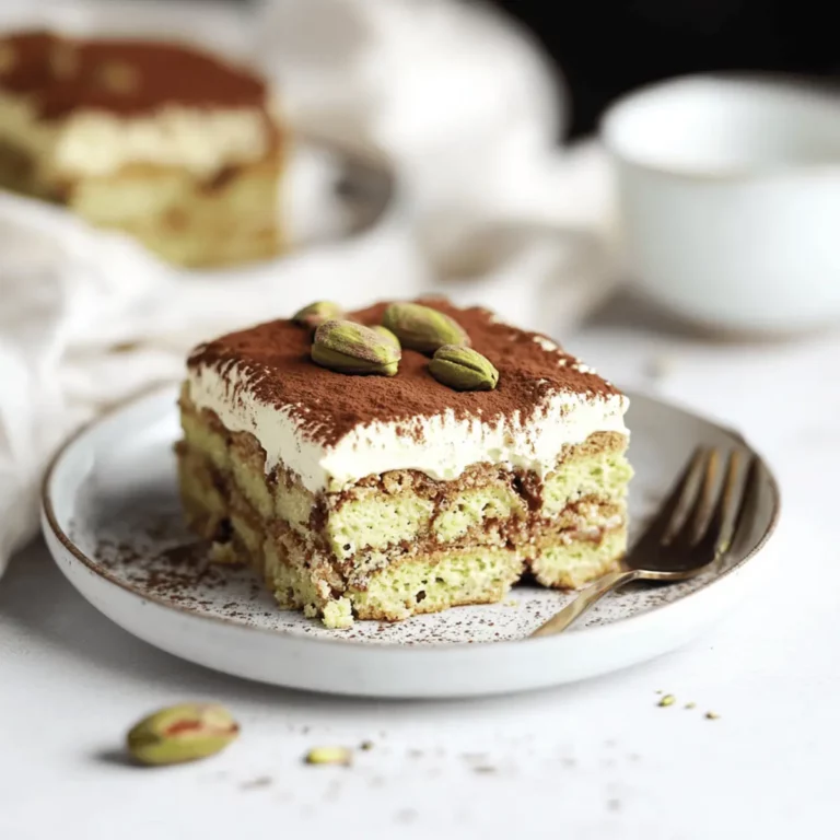 Pistachio tiramisu