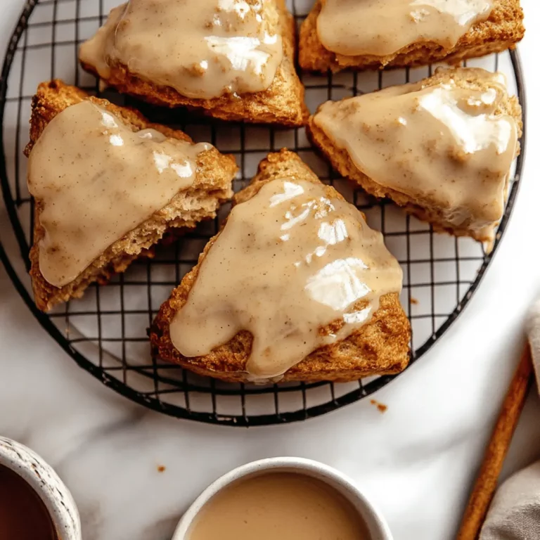 Homemade Chai Scones with Maple Chai Glaze