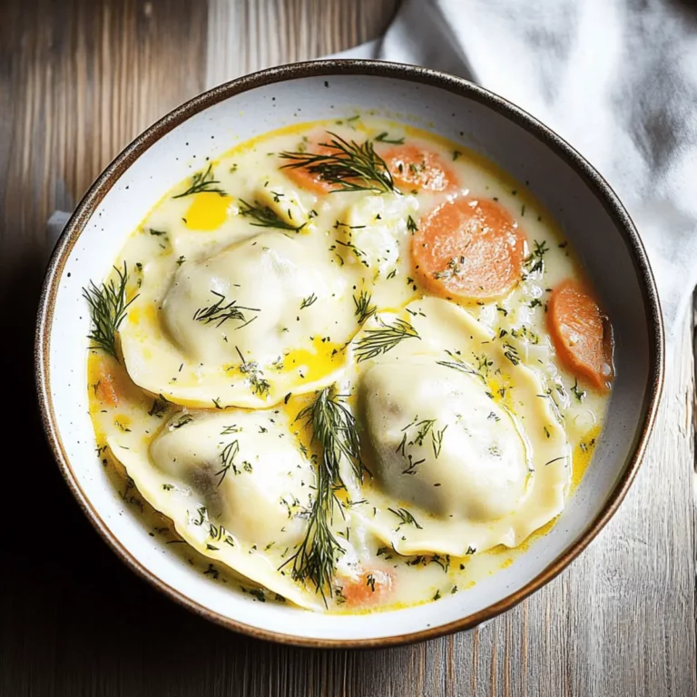 Pierogi Dill Soup