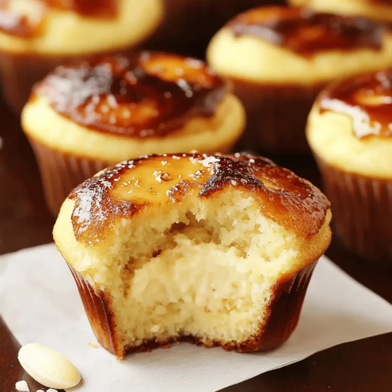 Vanilla Bean Crème Brûlée Cheesecake Cupcakes