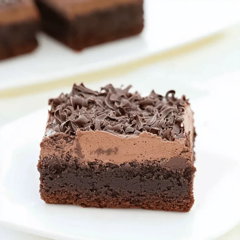 Chocolate Mousse Brownies