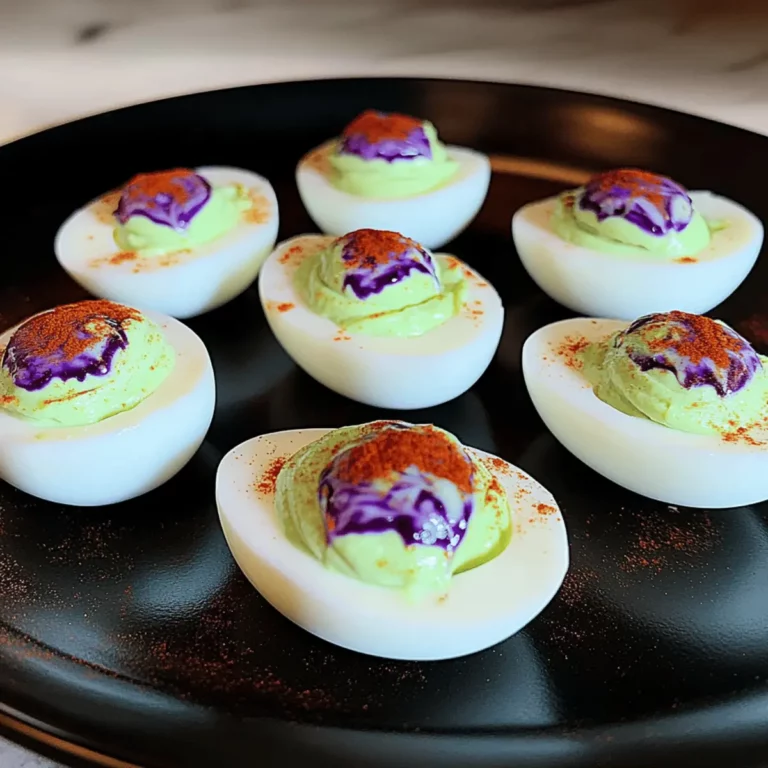Creepy Deviled Eggs for Halloween