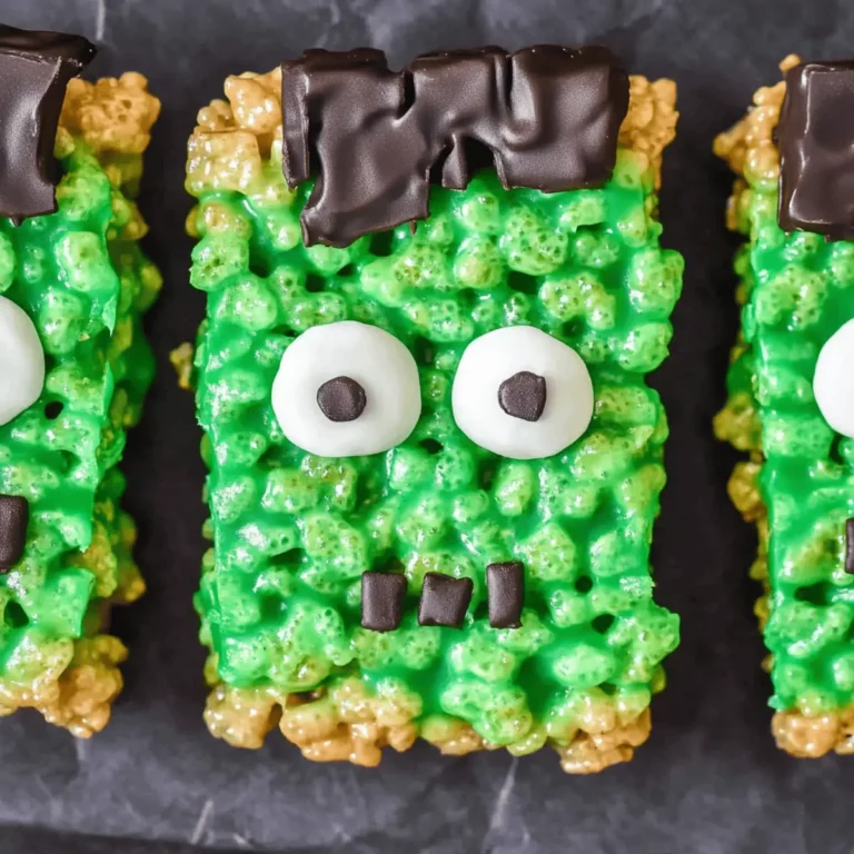 Frankenstein Rice Krispie Treats
