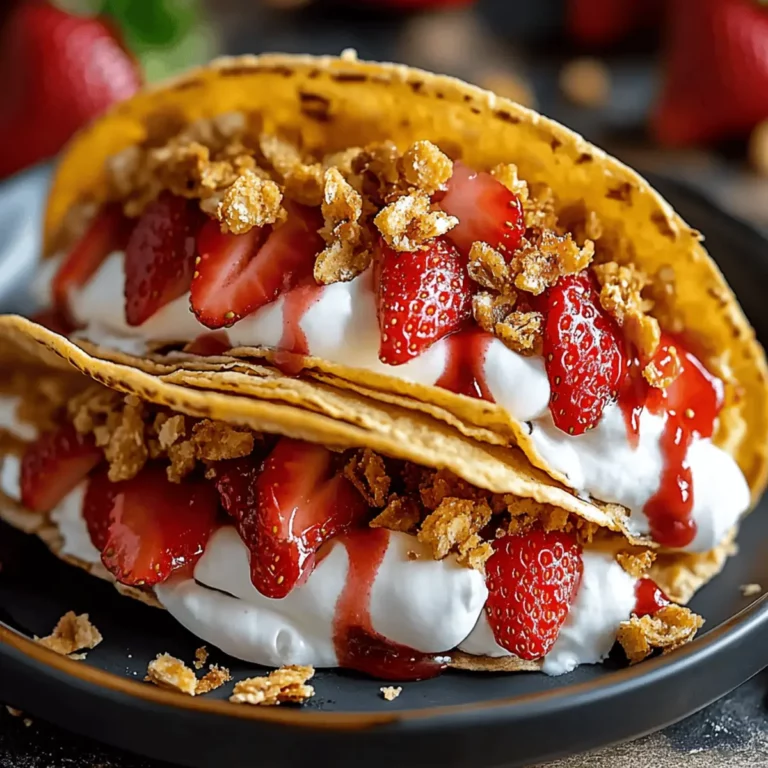 Strawberry Crunch Cheesecake Tacos