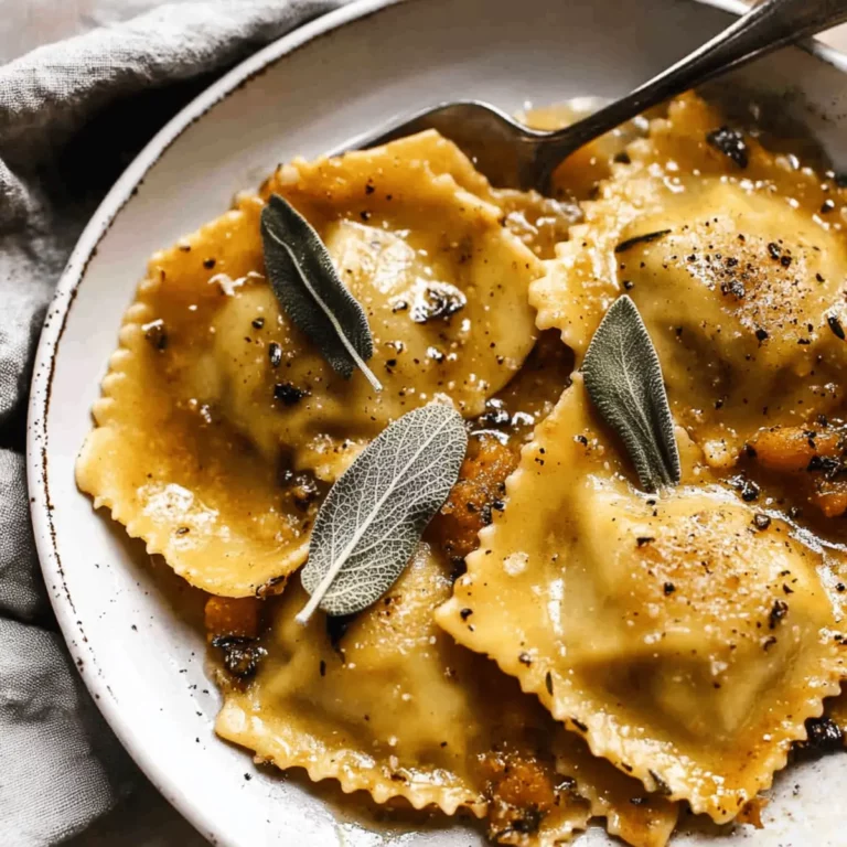 Pumpkin and Sage Sauce for Ravioli