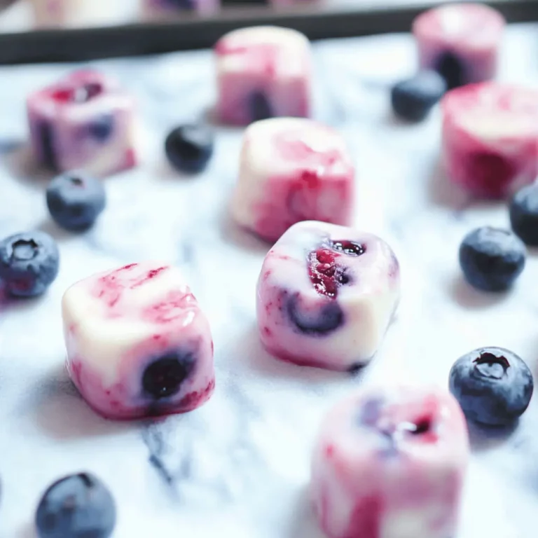 Blueberry Swirl Yogurt Bites