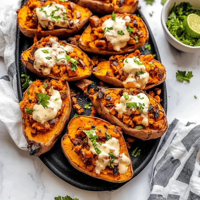 Loaded Sweet Potato Skins