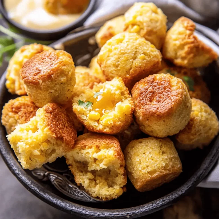 Southern-Style Honey Butter Cornbread Poppers