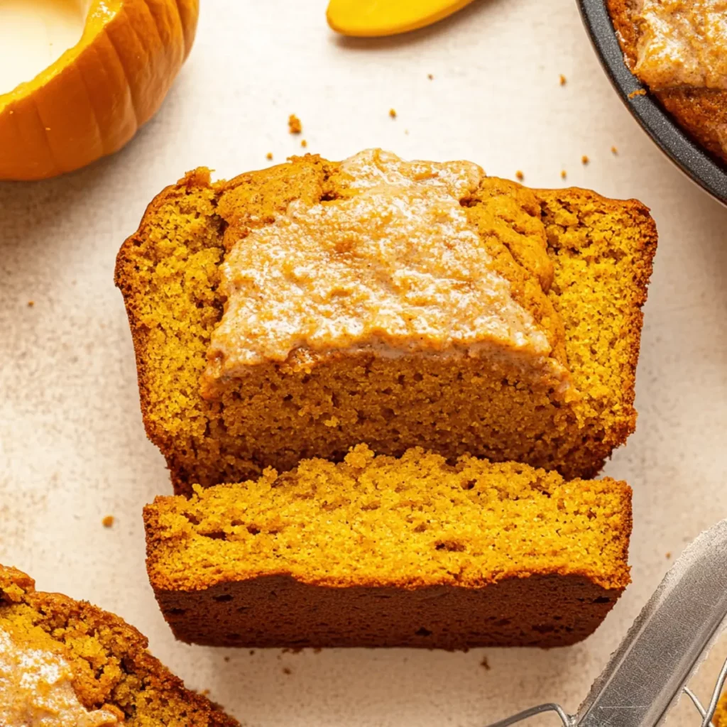 The BEST Pumpkin Bread with Vanilla Pudding