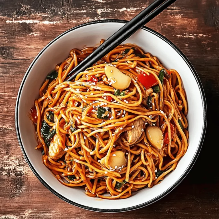 Crockpot Chicken Lo Mein