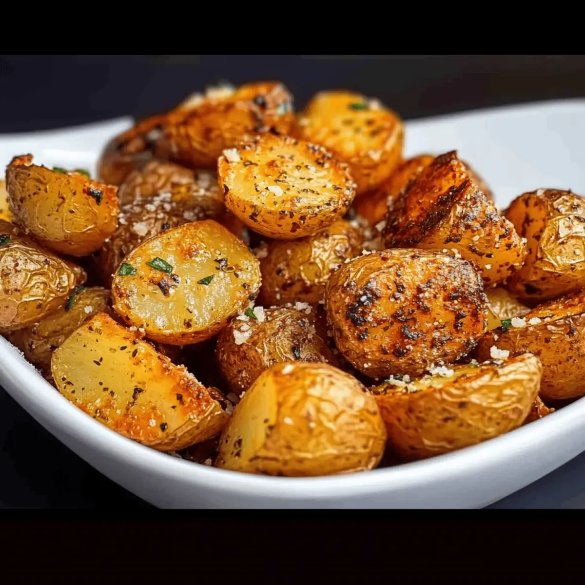 Roasted Garlic Butter Parmesan Potatoes