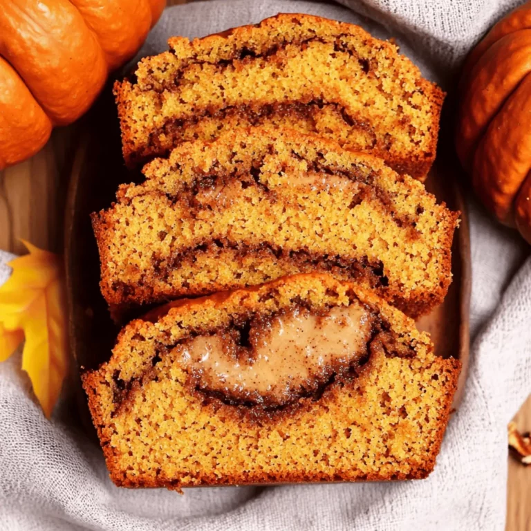 Mini Pumpkin Bread with Cinnamon Swirl