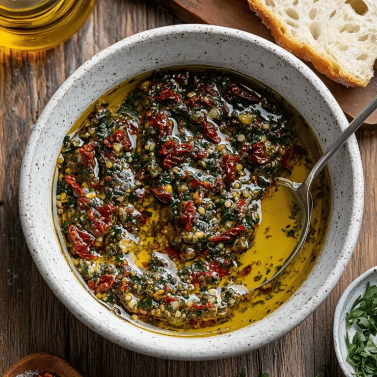 Sun-Dried Tomato Olive Oil Bread Dip