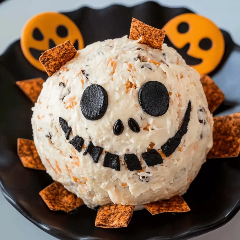 Skellington Cheese Ball Appetizer