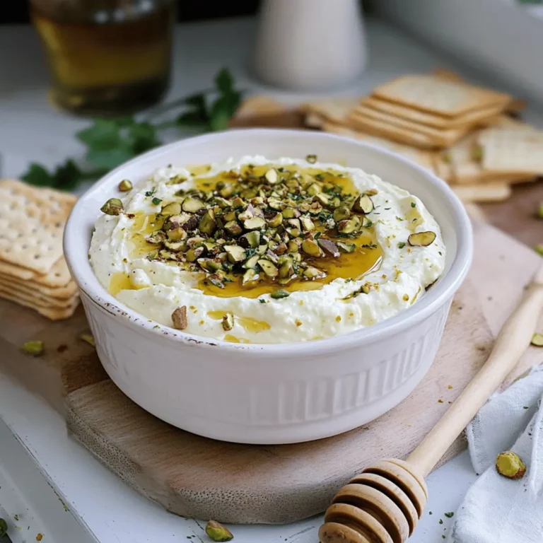 Honey & Pistachio Whipped Feta Dip