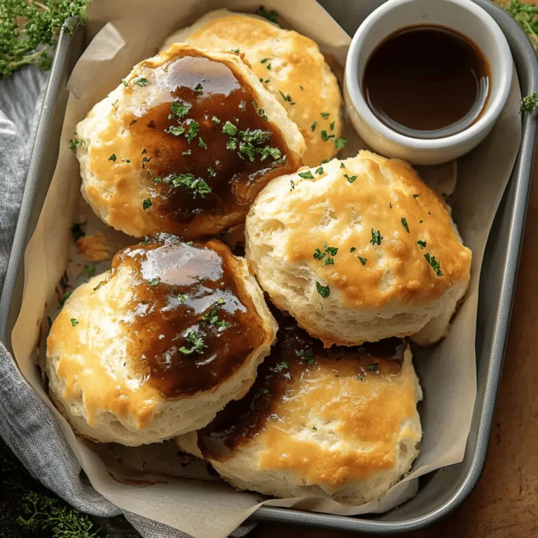 Baked French Dip Biscuits Recipe