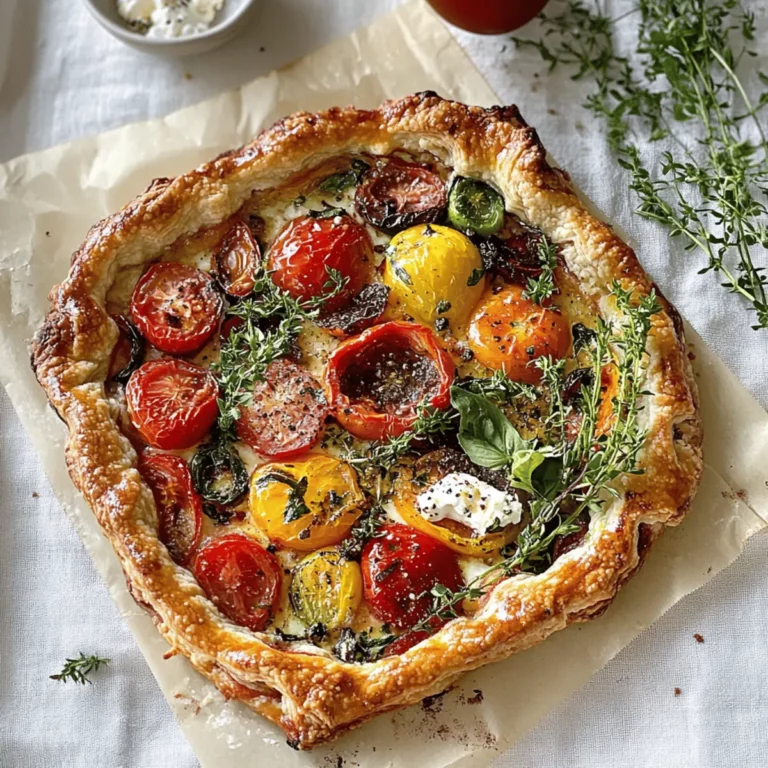 Heirloom Tomato Galette with Mascarpone & Sumac