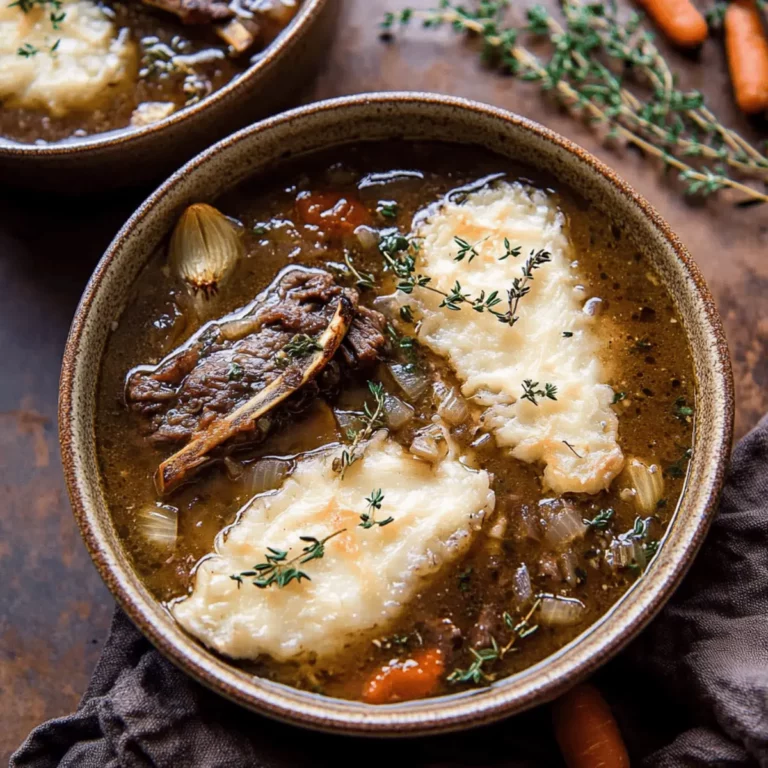 French Onion Beef Short Rib Soup