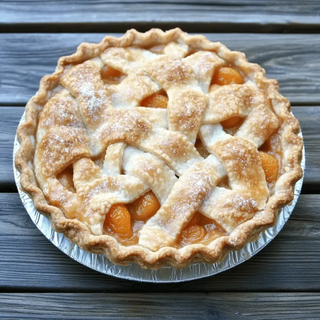 Classic Apricot Pie with a Flaky Butter Crust